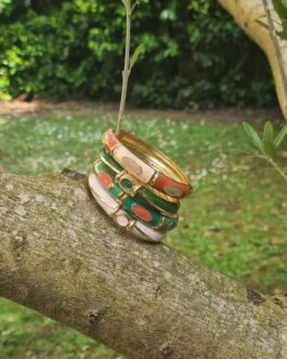 Bracelets en jonc & émail (plusieurs modèles)