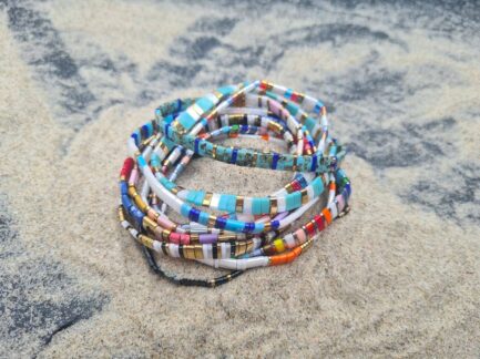 Bracelets en perles japonaises Clio Blue