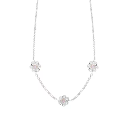 Collier Lilia Argent rose