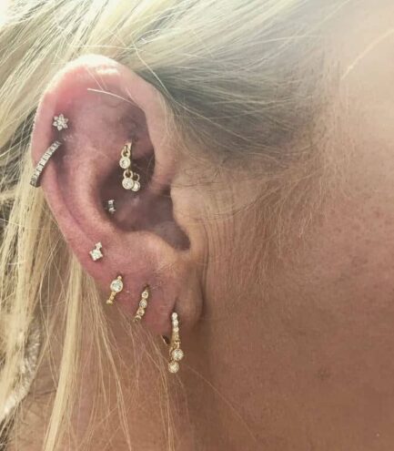 Boucles d'oreilles à l'unité Rose Marie