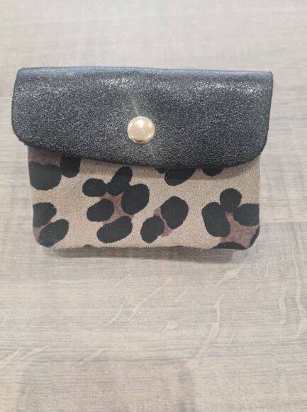 Porte monnaie cuir M Clio Blue