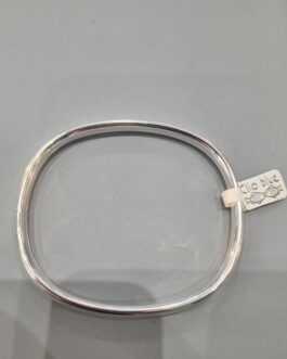 Bracelet jonc carré en argent véritable Clio Blue